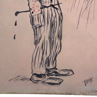 I'm Painting You a Picture, Antique Hand-painted Postcard Signed Drake