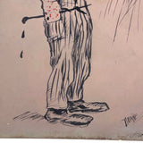 I'm Painting You a Picture, Antique Hand-painted Postcard Signed Drake