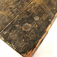 Wonderfully Sculptural Primitive Green Painted Wooden Stool