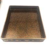 Stunning, Very Fine Antique Japanese Lacquer Writing Box with Inlaid Pearls
