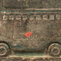 Bus and Tree, Wonderful Nepalese Carved and Painted Wooden Panel