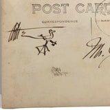I'm Painting You a Picture, Antique Hand-painted Postcard Signed Drake