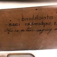 Lovely Old Wooden T-Square with Mirror Writing