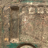 Bus and Tree, Wonderful Nepalese Carved and Painted Wooden Panel