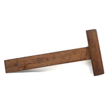 Lovely Old Wooden T-Square with Mirror Writing