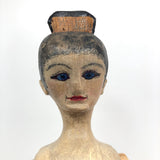 Carved, Jointed Wooden Ballerina Mannequin, Signed