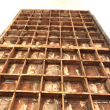 Gorgeous Old Wooden Printer's Tray