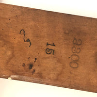 Lovely Old Wooden T-Square with Mirror Writing