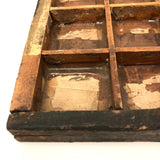 Gorgeous Old Wooden Printer's Tray