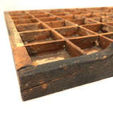 Gorgeous Old Wooden Printer's Tray