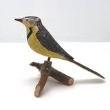 Charming Early 20th C Western Meadowlark on Branch by Charles Weddle