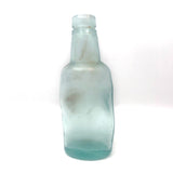 Melted c. 1920 Pale Aqua Tournades Kitchen Bouquet Bottle (With Perfect Hand Grip)