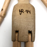 Carved, Jointed Wooden Ballerina Mannequin, Signed