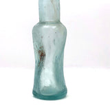 Melted c. 1920 Pale Aqua Tournades Kitchen Bouquet Bottle (With Perfect Hand Grip)