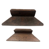 Pair of Antique Handmade Hardwood (Presumed Mitering) Tools, Personalized