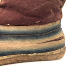Well Worn Antique Tibetan Felted Wool and Hide Jhaalaam Boots