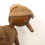 Vintage Wooden Articulated Pinocchio Doll