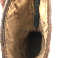 Well Worn Antique Tibetan Felted Wool and Hide Jhaalaam Boots