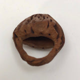 Tiny Peach Pit Carved Basket