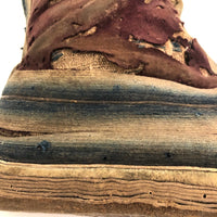 Well Worn Antique Tibetan Felted Wool and Hide Jhaalaam Boots