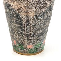 Unusual Hand-Painted Pottery Vase With Large Birds