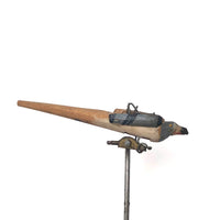 Carved, Painted Antique Mechanical Bird