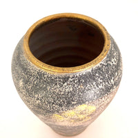 Unusual Hand-Painted Pottery Vase With Large Birds