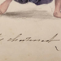 Early 19th Century British Watercolor, Beauty Chastened by Amnesia (???)