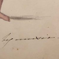 Early 19th Century British Watercolor, Beauty Chastened by Amnesia (???)