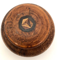 Treen Souvenir Jar with Inlay