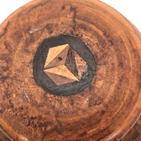 Treen Souvenir Jar with Inlay