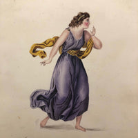 Early 19th Century British Watercolor, Beauty Chastened by Amnesia (???)
