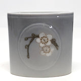 Bing & Grondahl Denmark Porcelain Ashtray and Cigarette Holder with Blossom on Branch - A Set