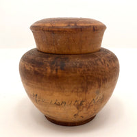 Treen Souvenir Jar with Inlay