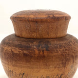 Treen Souvenir Jar with Inlay