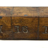 Fernendo Buron's Old Handmade 54 Inch Measuring Rod with Odd Fellows Links