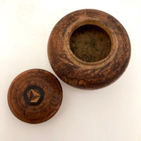 Treen Souvenir Jar with Inlay