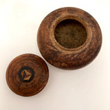 Treen Souvenir Jar with Inlay