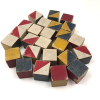 More Beautifully Worn Old Color Cubes - 25 Block Set
