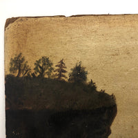 Moody 19th Century Oil Seascape on Windor & Newton Board