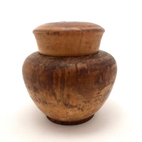 Treen Souvenir Jar with Inlay