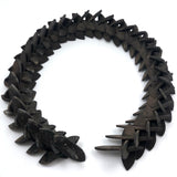 Old Salvaged Interlocking Pieces Tramp Art Frame (or Giant Whimsy)