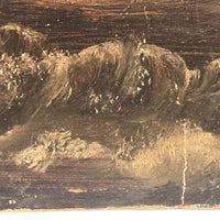 Moody 19th Century Oil Seascape on Windor & Newton Board