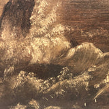 Moody 19th Century Oil Seascape on Windor & Newton Board