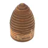 Collection of Old Metal Charms in Treen Hive-Shaped Bank