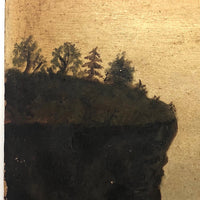 Moody 19th Century Oil Seascape on Windor & Newton Board
