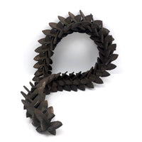 Old Salvaged Interlocking Pieces Tramp Art Frame (or Giant Whimsy)