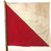 Allen Smith's WWII Era Red and White Signal Flags, A Pair