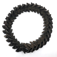 Old Salvaged Interlocking Pieces Tramp Art Frame (or Giant Whimsy)