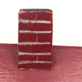 Great Old Red and Gray Painted Folk Art House